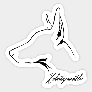 Proud Xoloitzcuintli profile dog lover Sticker